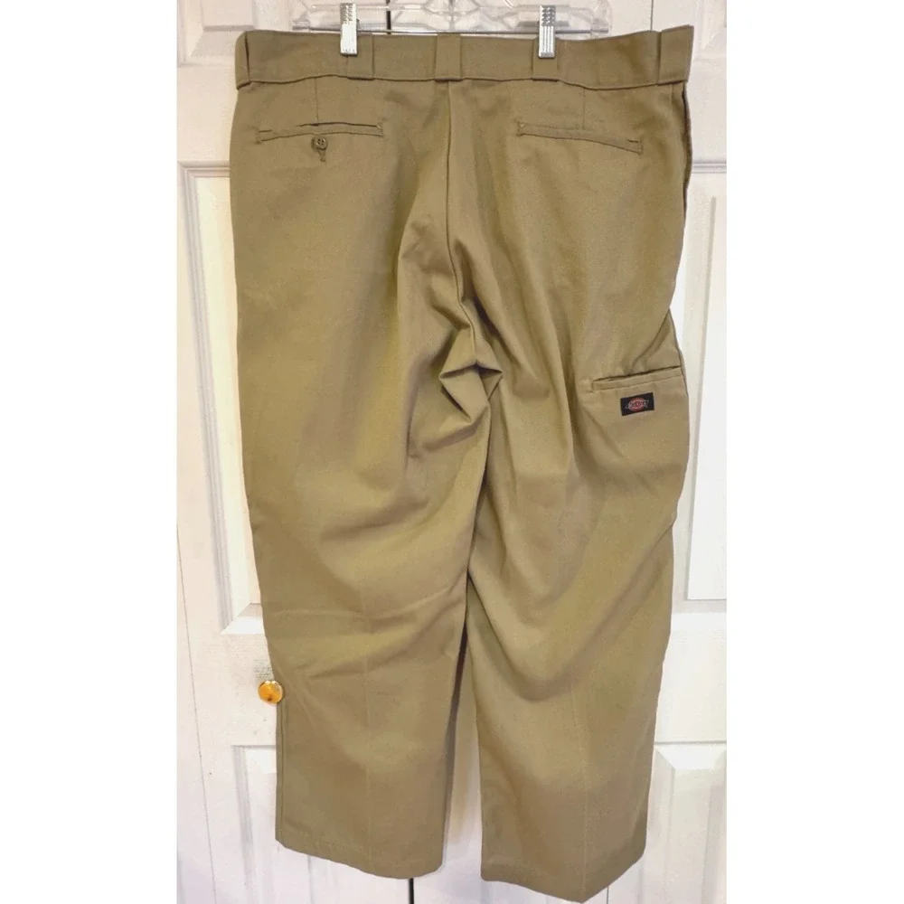 Dickies Loose Fit Double Knee Work Pants in Khaki Men's Size 40 X 30